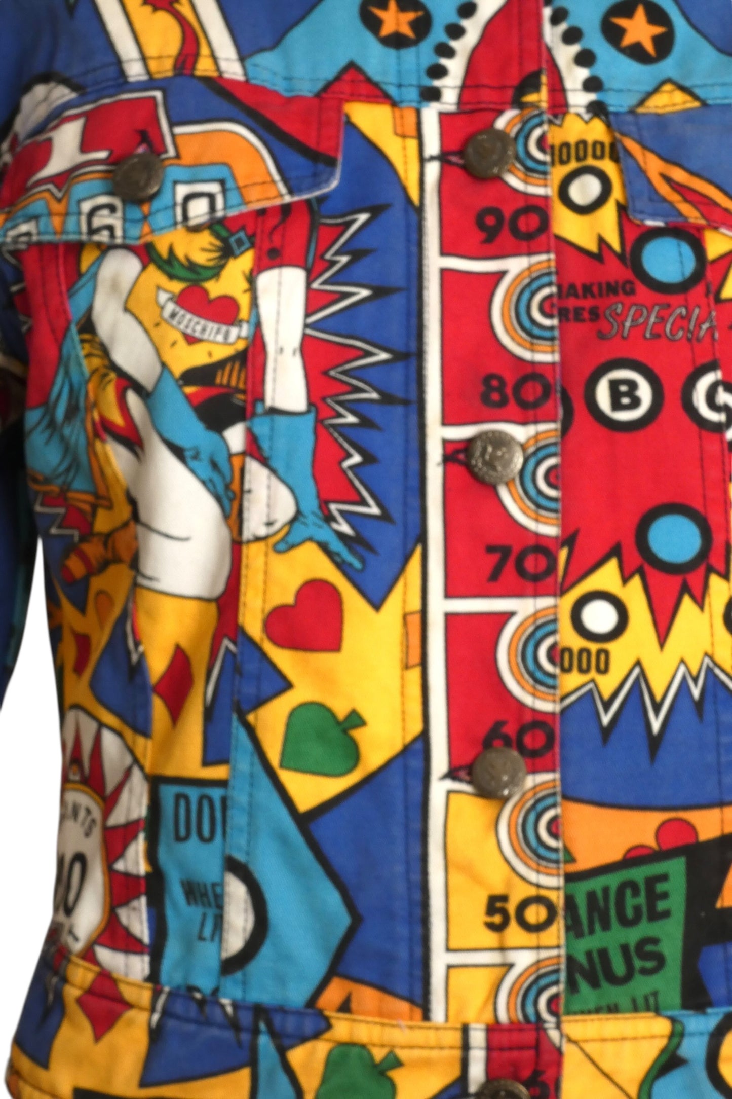 1990s Pinball Denim Jacket, SIze 6