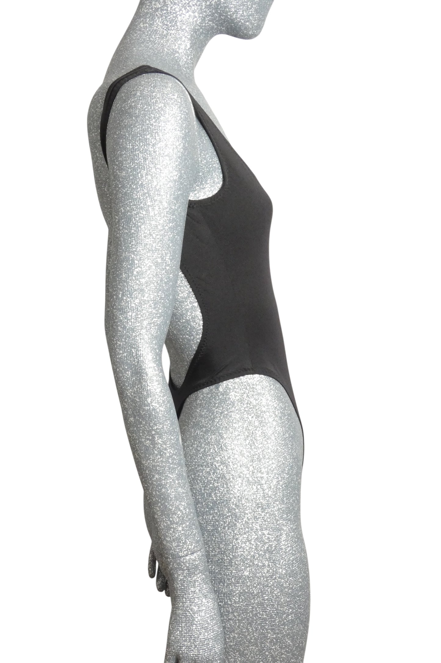 NORMA KAMALI - NWT 1980s High-Cut Low-Back One-Piece Swimsuit, Size 8