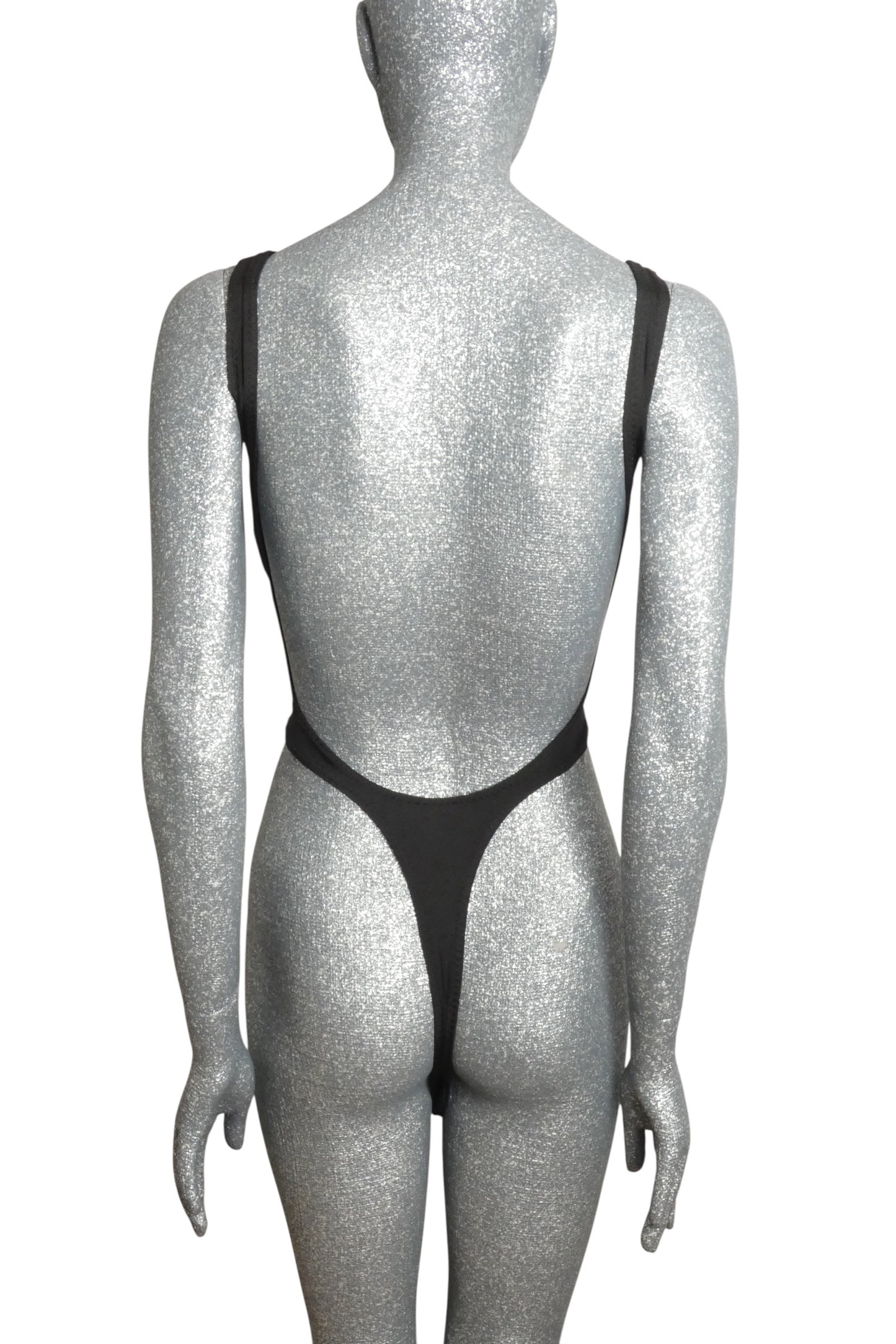NORMA KAMALI - NWT 1980s High-Cut Low-Back One-Piece Swimsuit, Size 8
