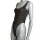 NORMA KAMALI - NWT 1980s High-Cut Low-Back One-Piece Swimsuit, Size 8