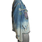 1980s Painted & Studded Denim Jacket, Size 8
