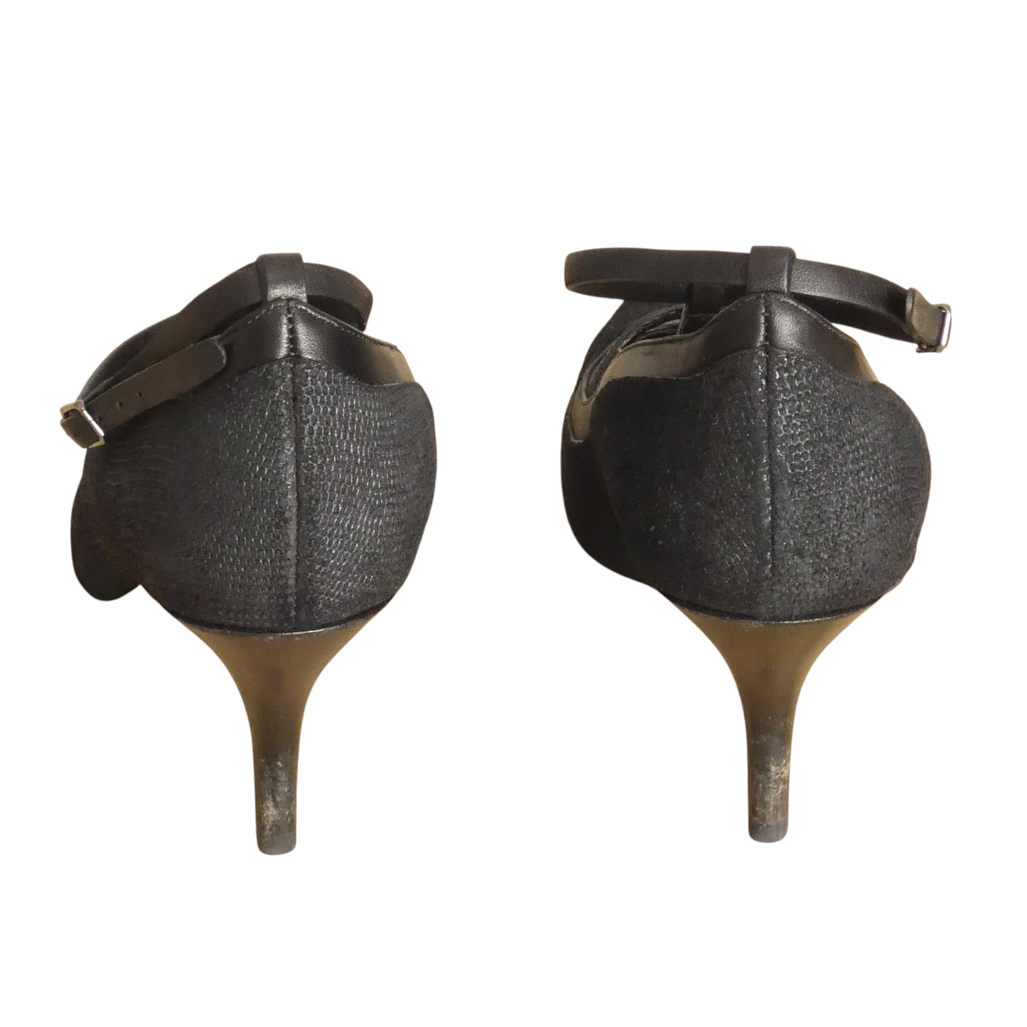 2014 Leather T-Strap Pumps, Size 37.5