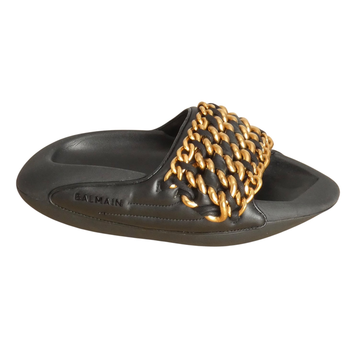 "B-IT" Quilted Leather Slides, Size-7