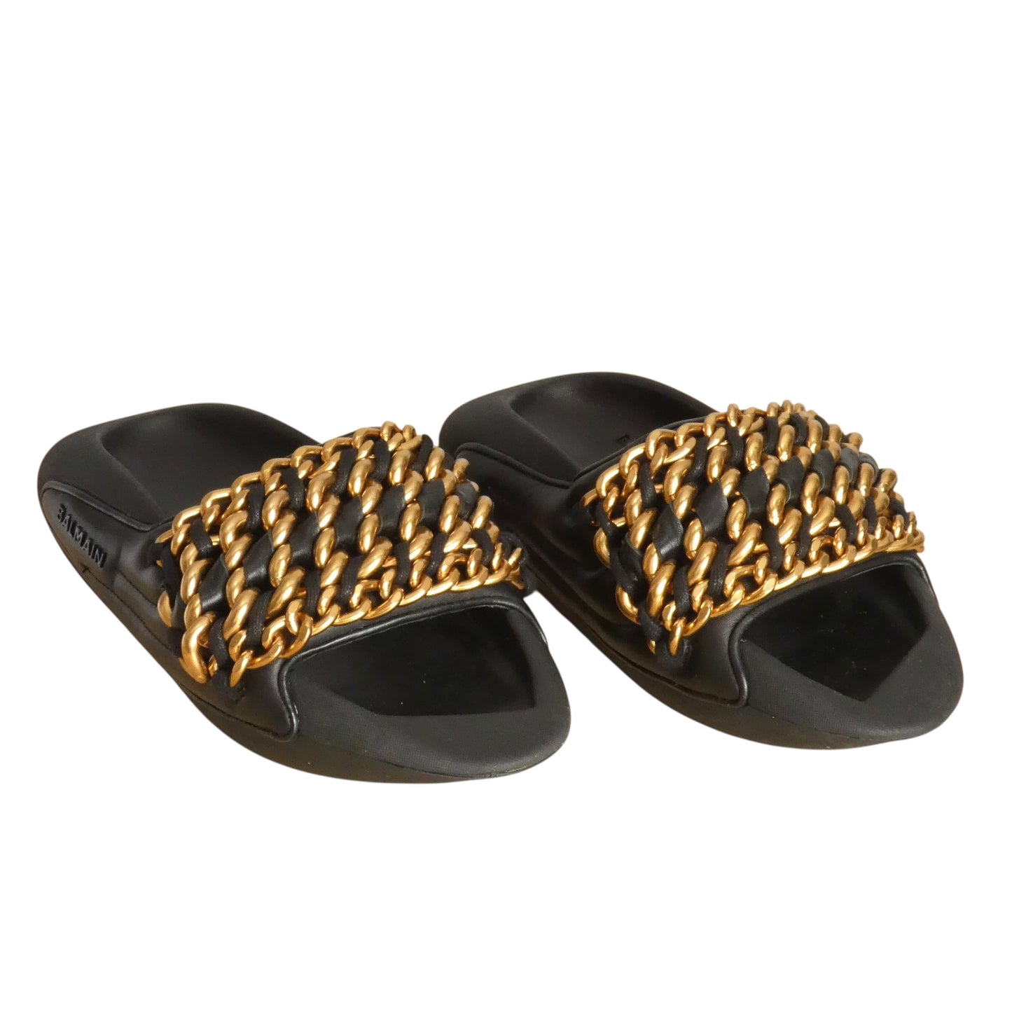 "B-IT" Quilted Leather Slides, Size-7