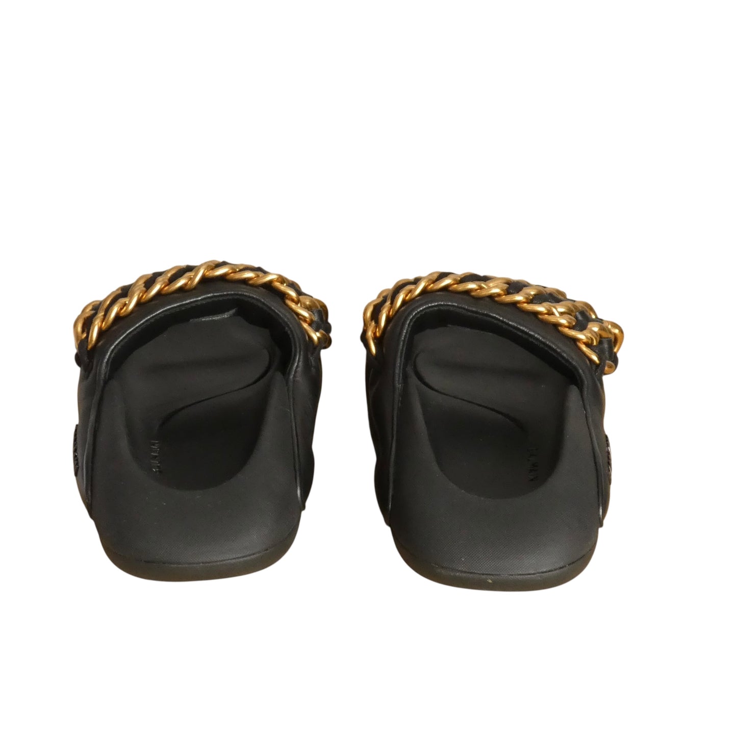"B-IT" Quilted Leather Slides, Size-7