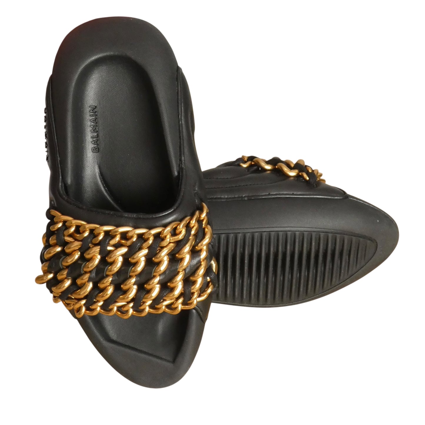 "B-IT" Quilted Leather Slides, Size-7