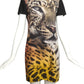2013 Rayon Print Shift Dress, Size-8