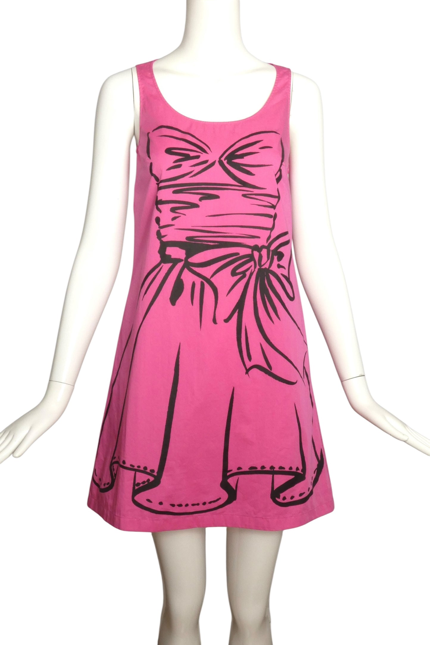 MOSCHINO COUTURE! - 2019 Cotton Print Dress, Size-2