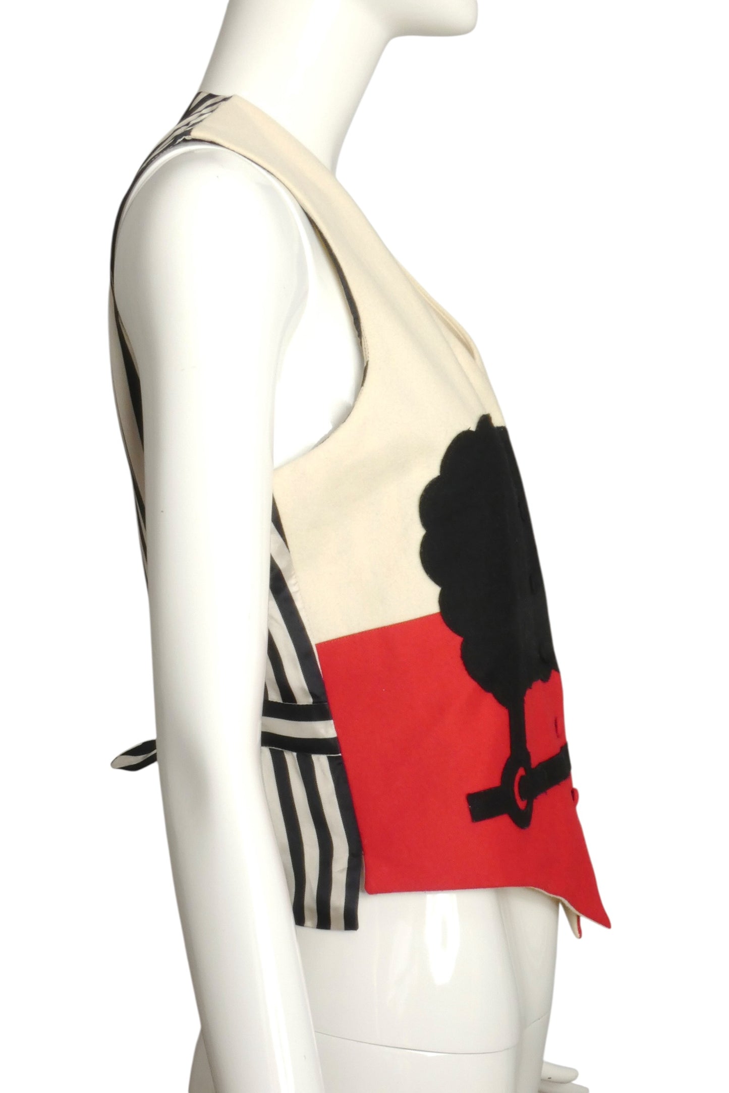 1990s Flannel Sheep Vest, Size 4