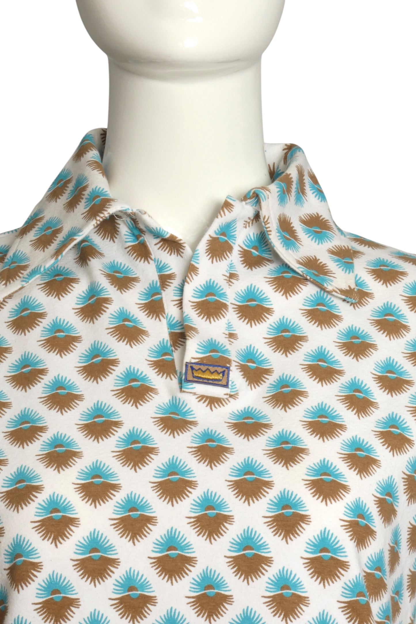 Cotton Knit Polo Shirt, Size-Small