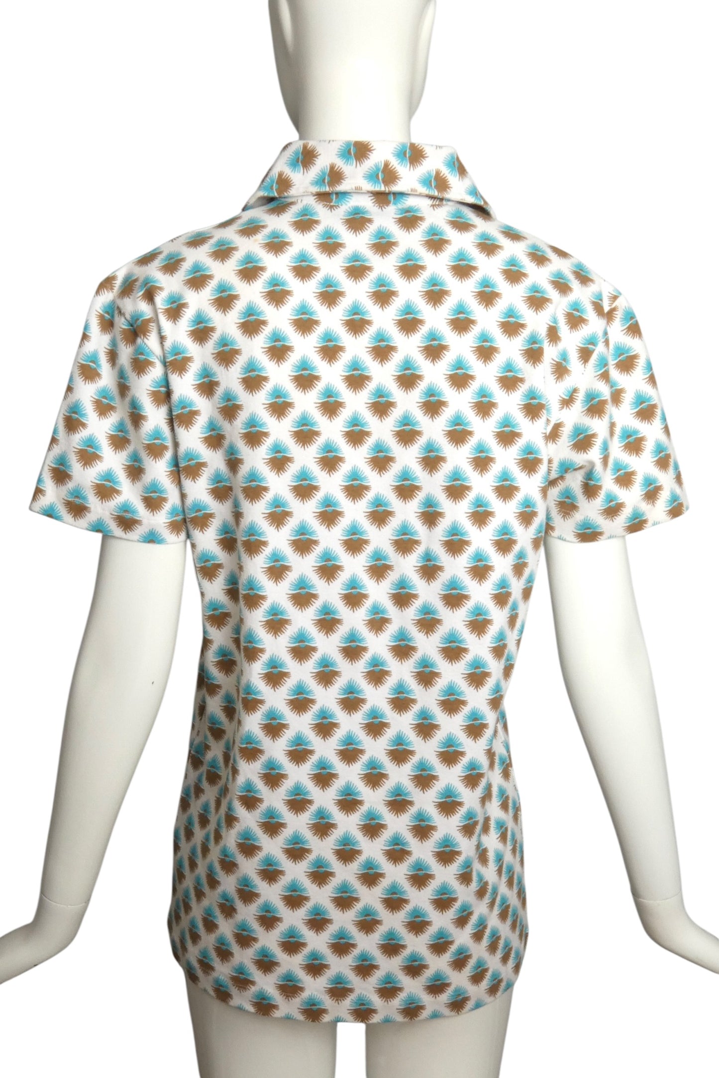 Cotton Knit Polo Shirt, Size-Small