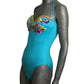 1991 Embroidered & Jeweled Swimsuit, Size-10