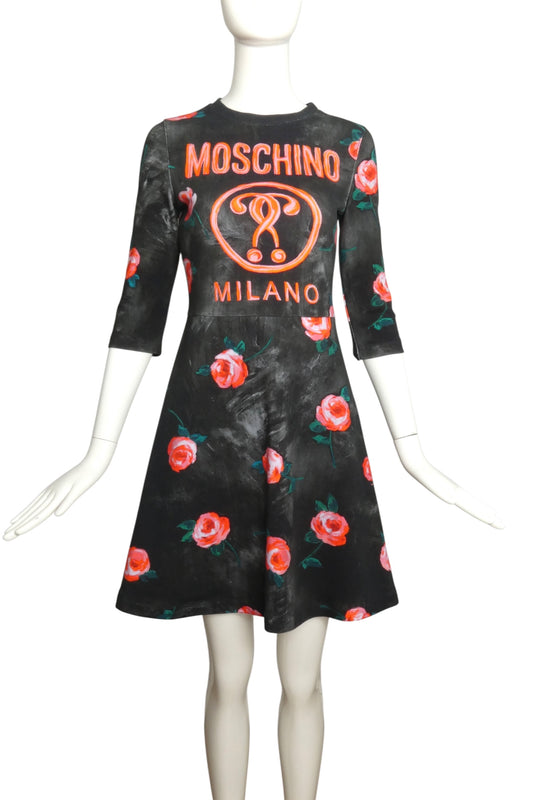 NWT 2021 Printed Knit Shift Dress, Size-4