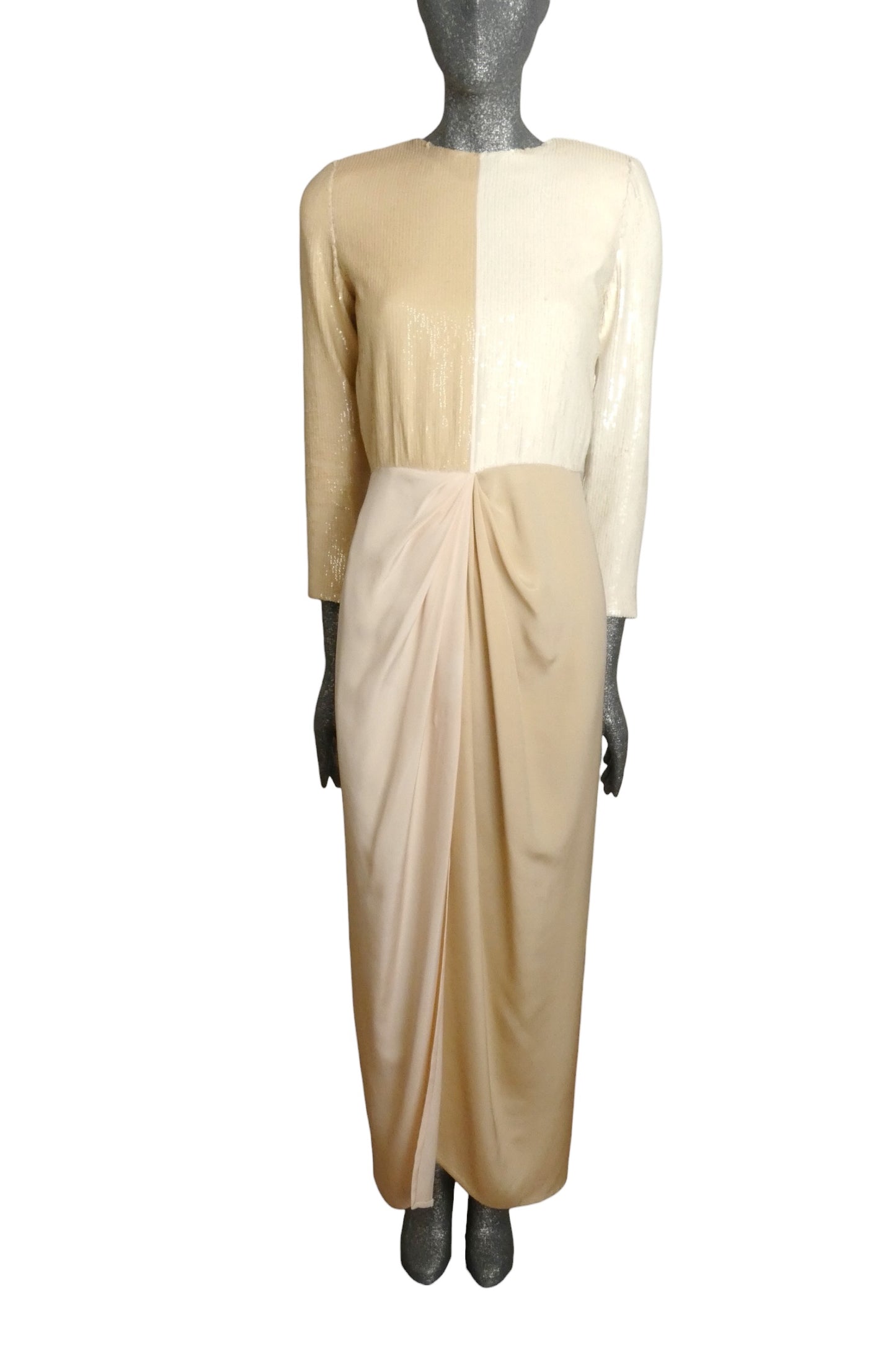 AS IS 1990 Sequin Evening Gown, Size 6