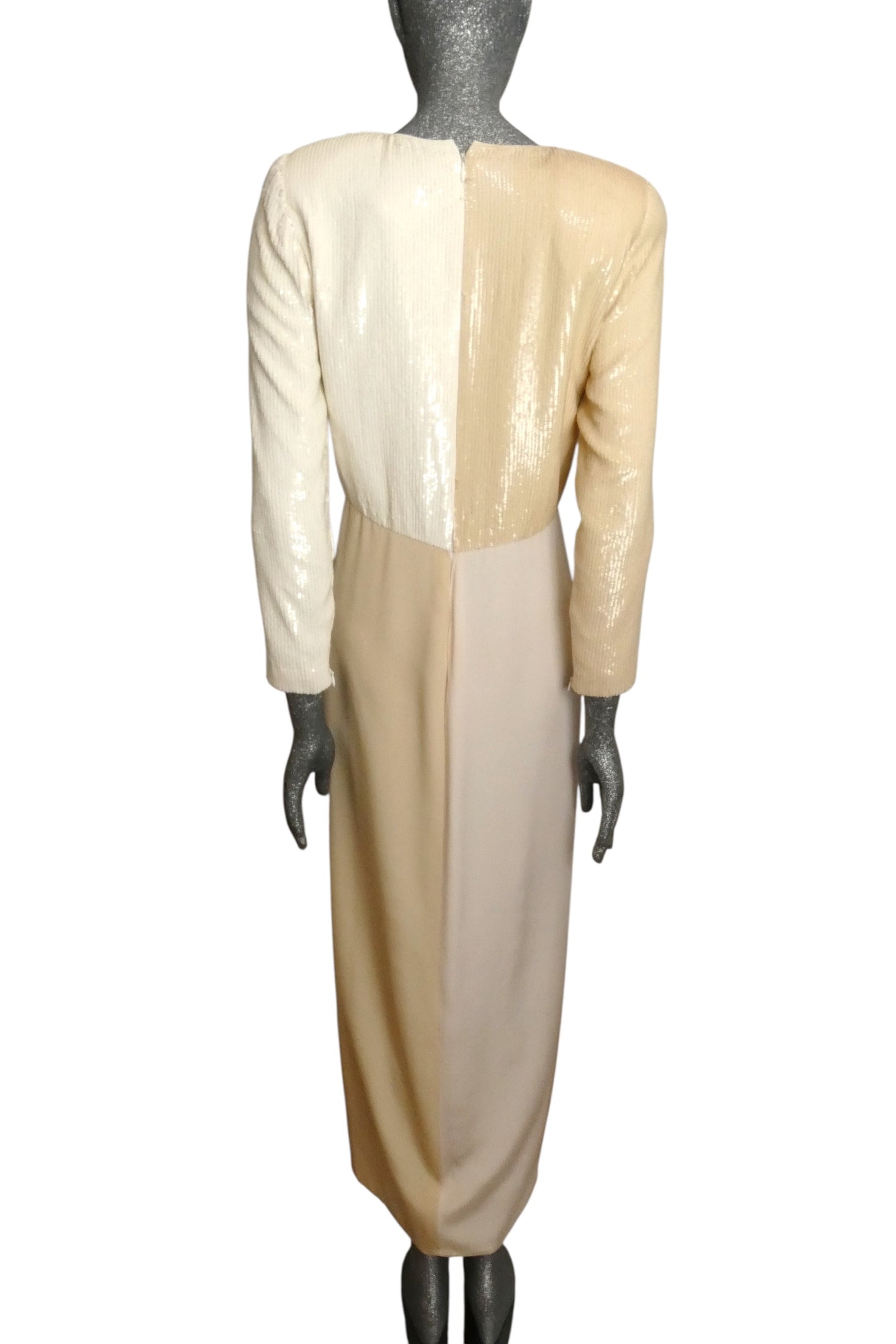 AS IS 1990 Sequin Evening Gown, Size 6