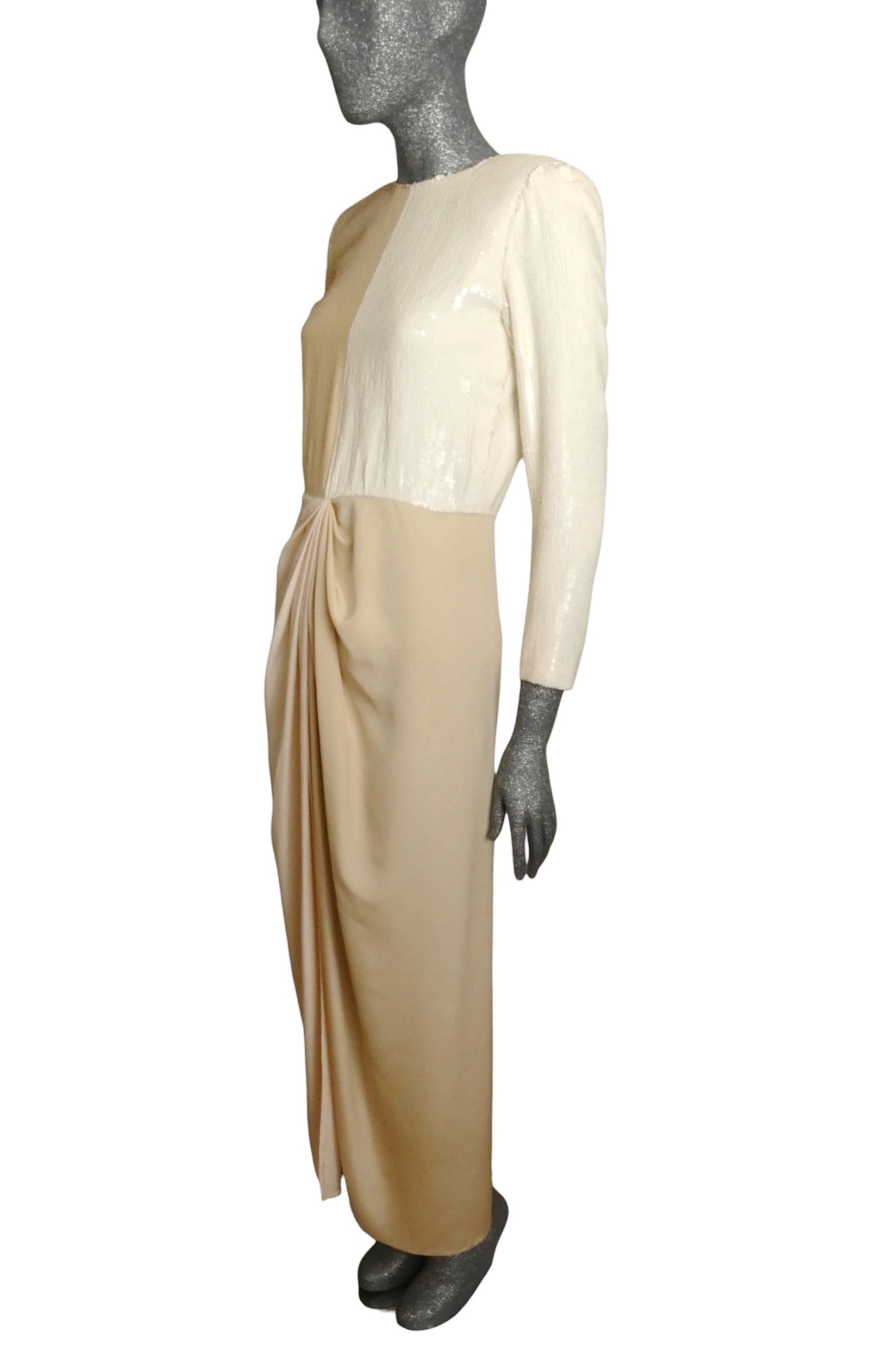 AS IS 1990 Sequin Evening Gown, Size 6