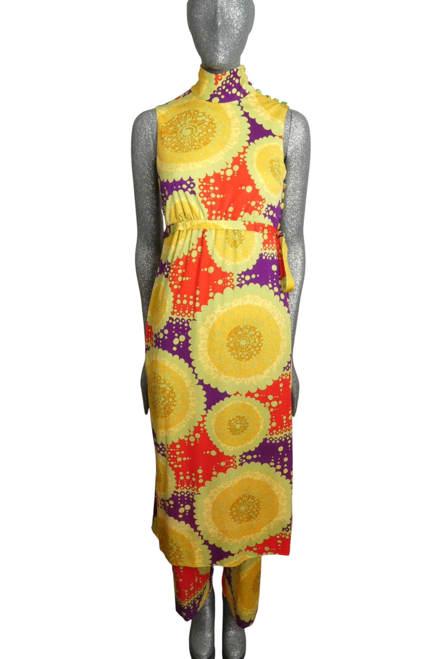 1970s Knit Pant & Tunic Ensemble, Size-6