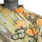 1970s Floral Knit Maxi Dress, Size-8