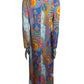 1970s Printed Knit Maxi Dress, Size-10