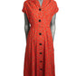 1940s Paisley Cotton Dress, Size 4