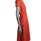 1940s Paisley Cotton Dress, Size 4