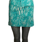 Printed Cotton Mini Skirt, Size 6