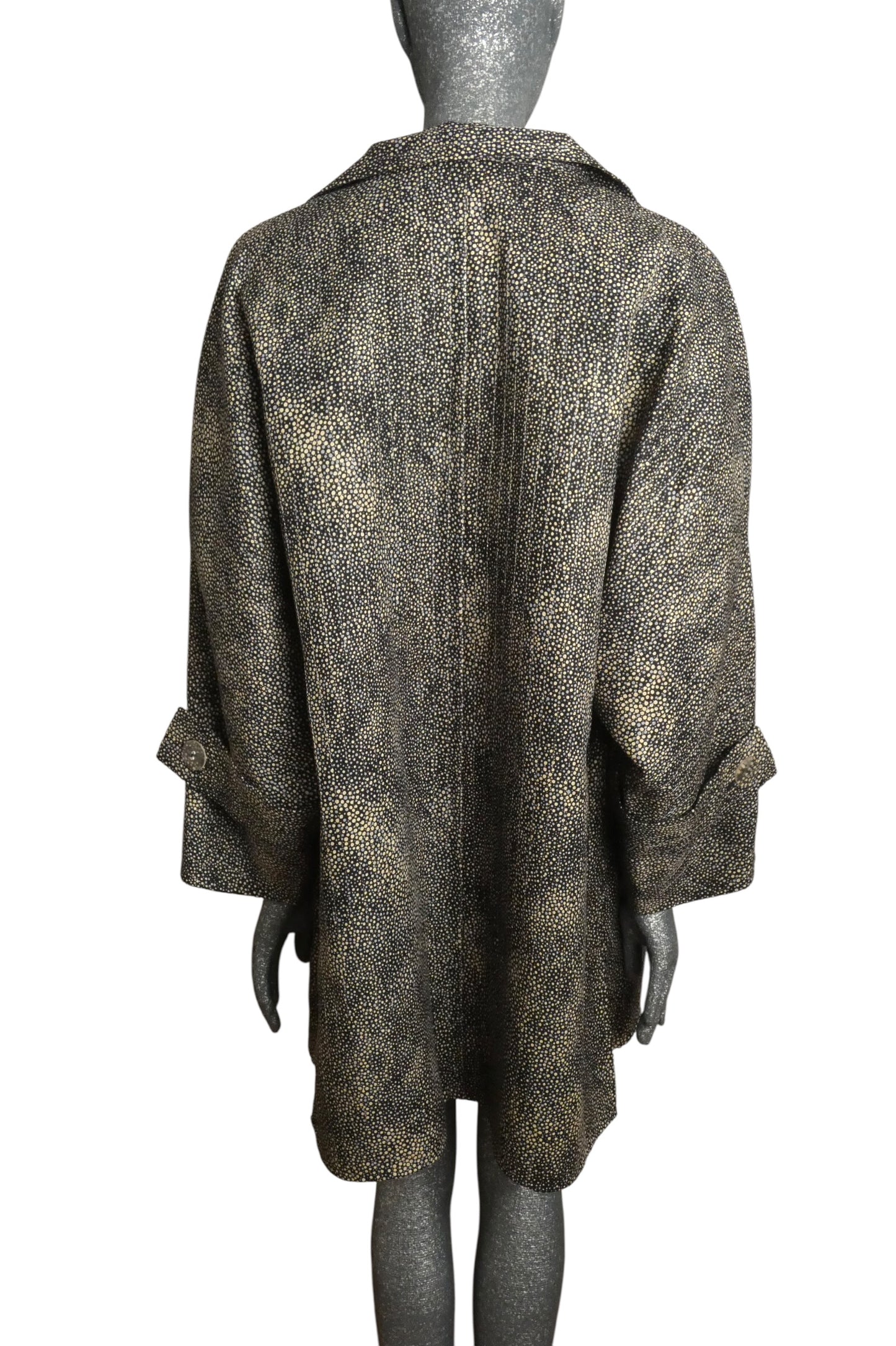 1980s Polka Dot Print Coat, Size 10