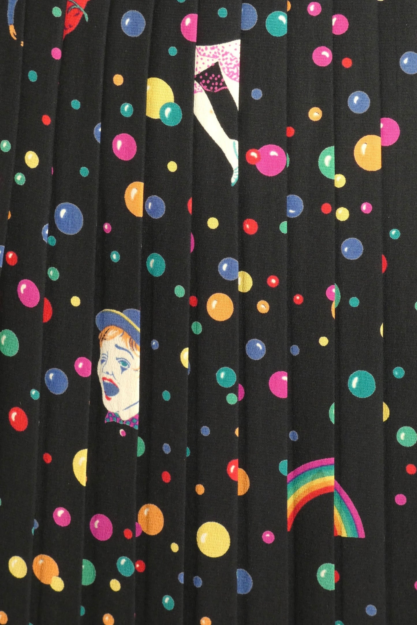 1980s Pleated Silk Skirt, Size 4