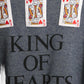 1990s "King of Hearts" Cardigan, Size 8