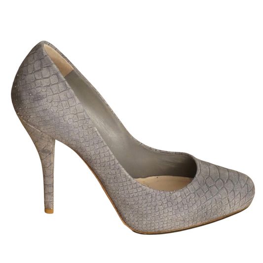 Faux Python Platform Pumps, Size-38.5