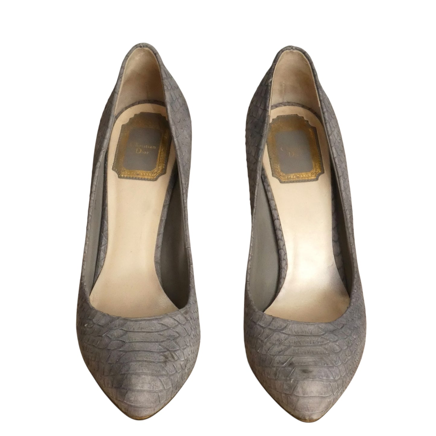 Faux Python Platform Pumps, Size-38.5