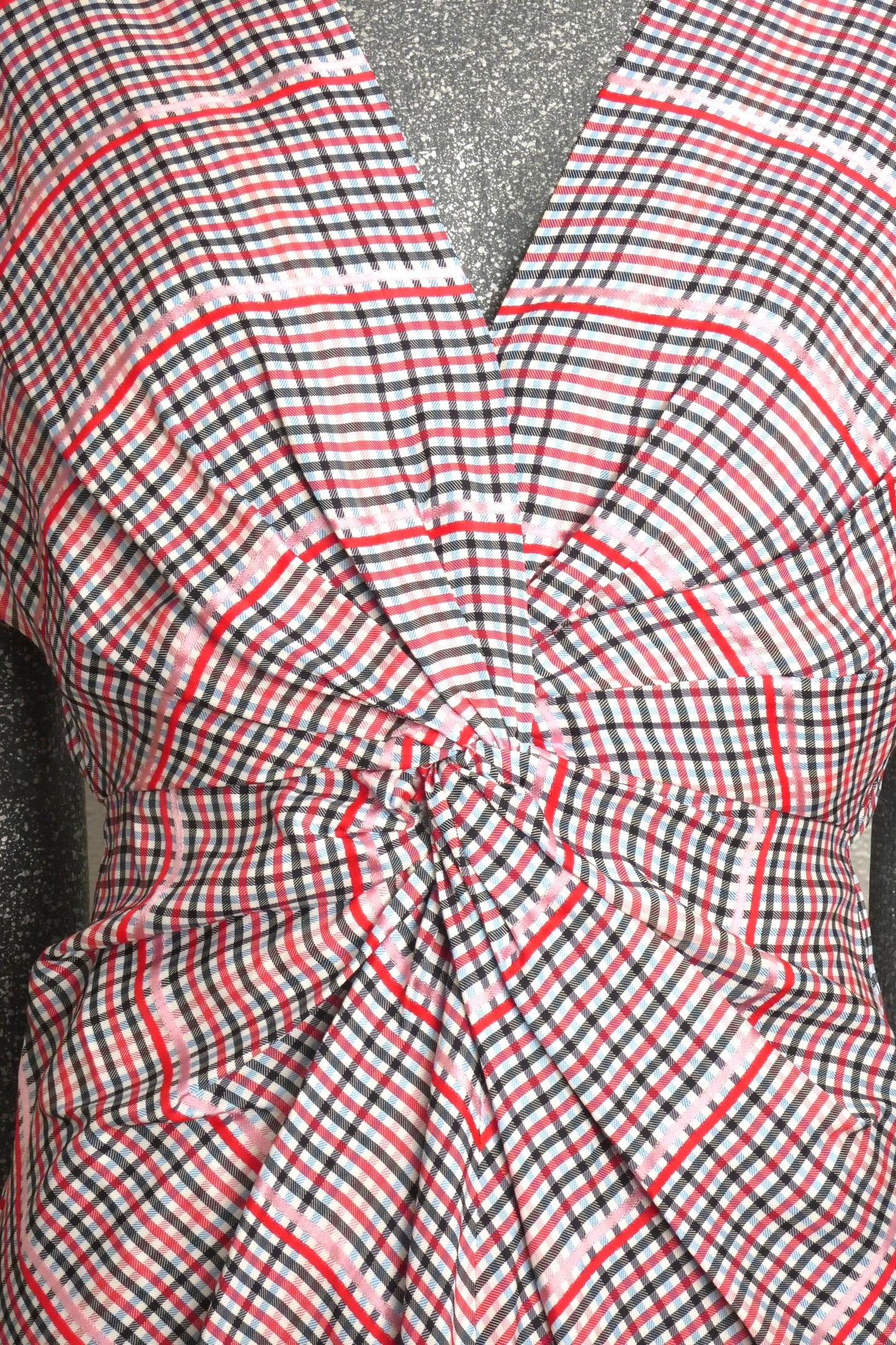 2018 NWT Gingham Crepe Dress, Size 4