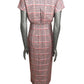 2018 NWT Gingham Crepe Dress, Size 4