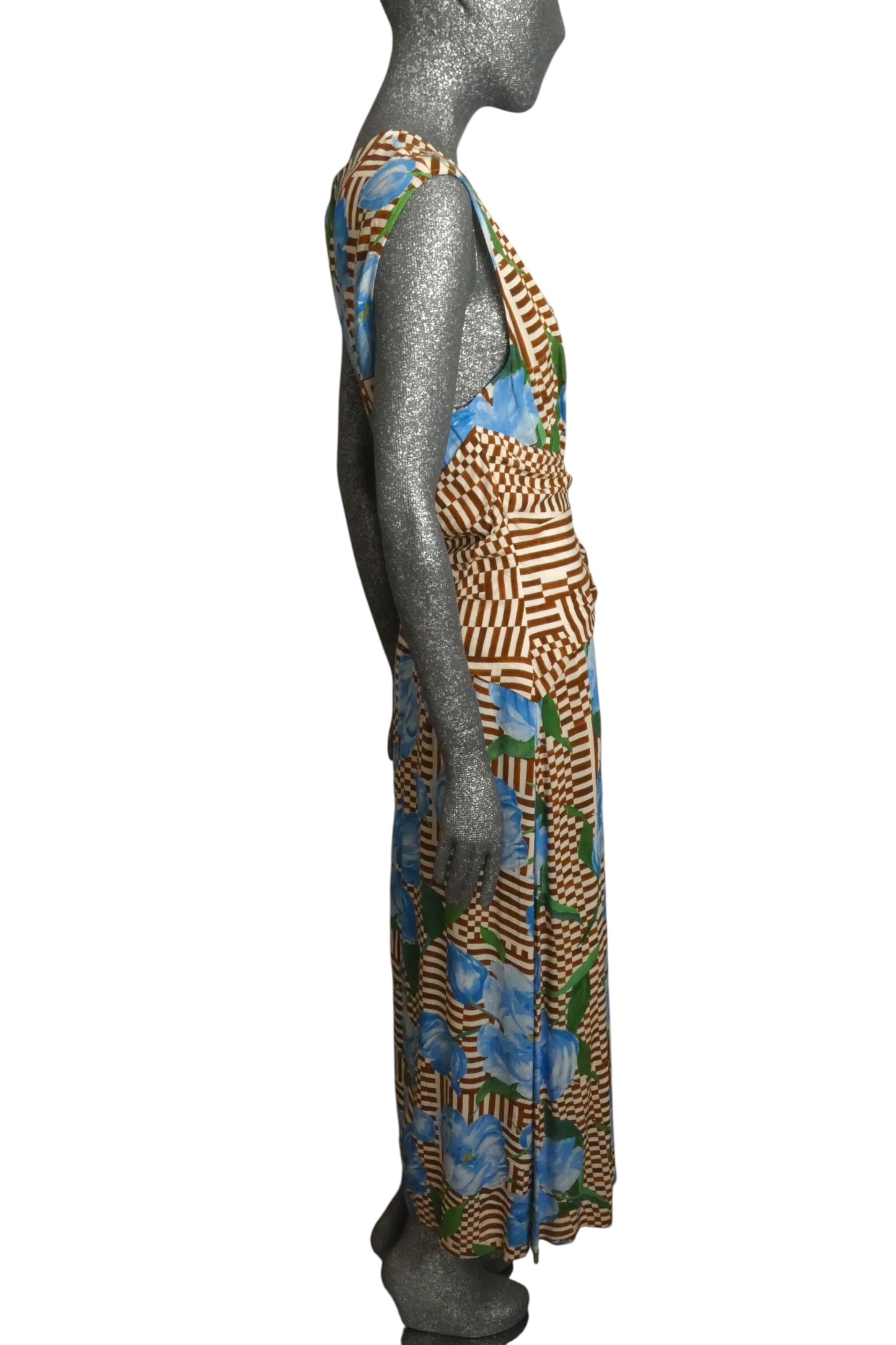 2023 Floral Print Midi Dress, Size 14