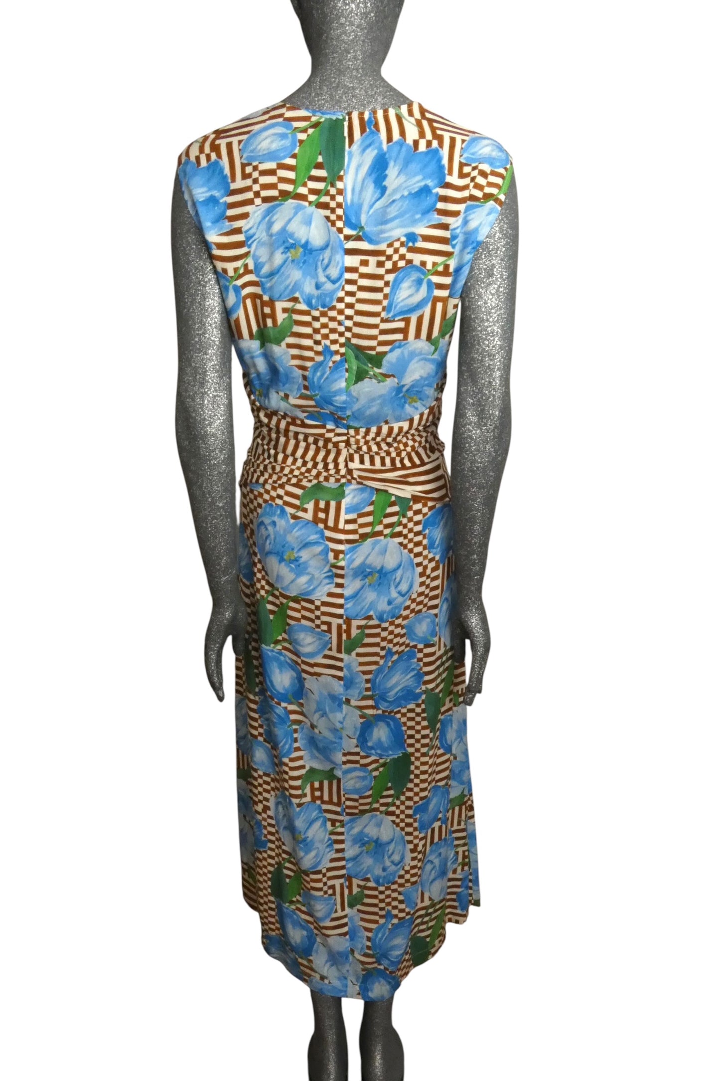 2023 Floral Print Midi Dress, Size 14