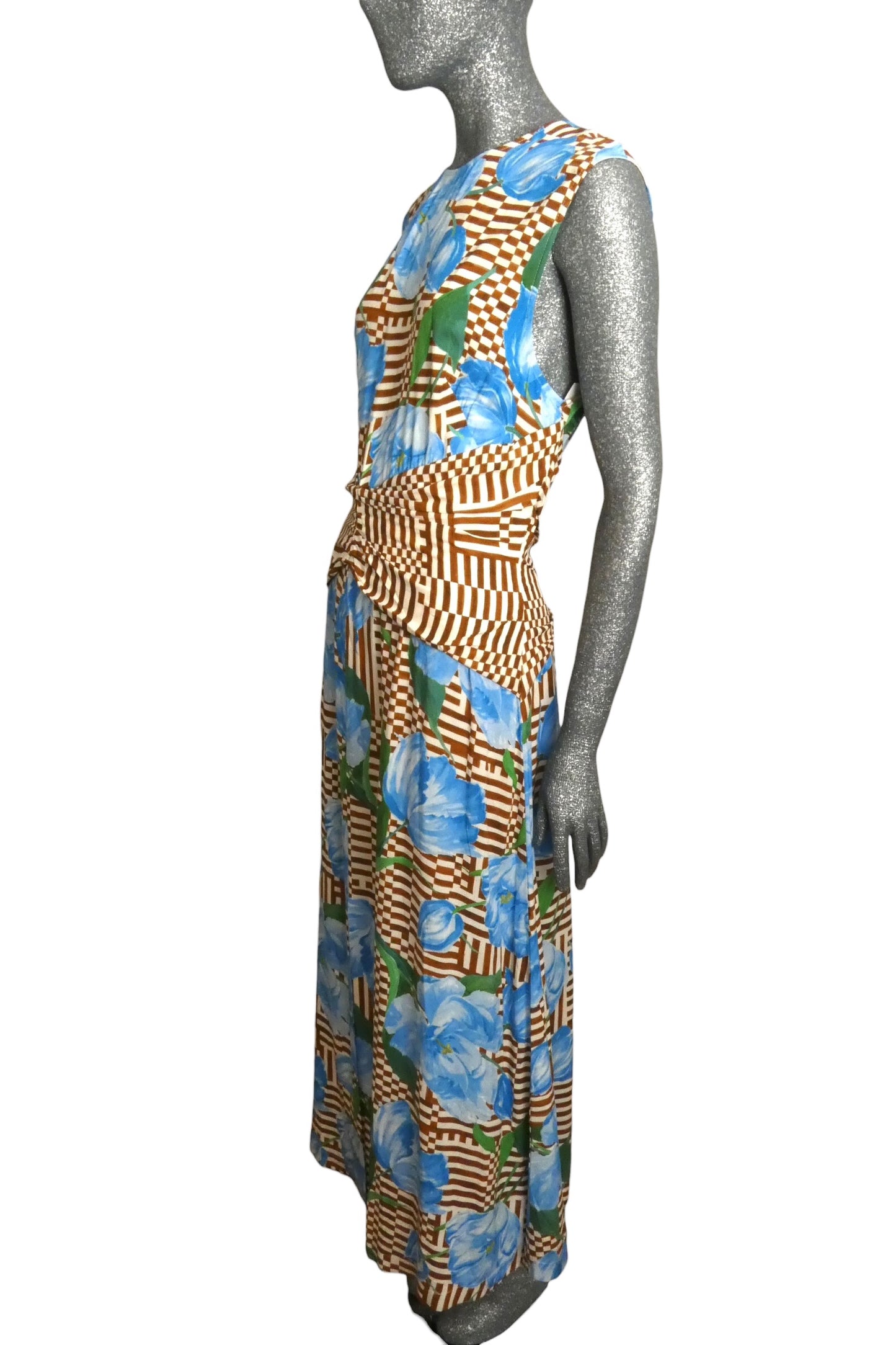 2023 Floral Print Midi Dress, Size 14