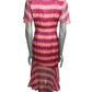 Silk Print Midi Dress, Size 2