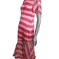 Silk Print Midi Dress, Size 2
