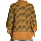 PIERRE CARDIN - 2005 Wool Knit Fringe Tunic, Size-8