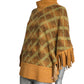 PIERRE CARDIN - 2005 Wool Knit Fringe Tunic, Size-8