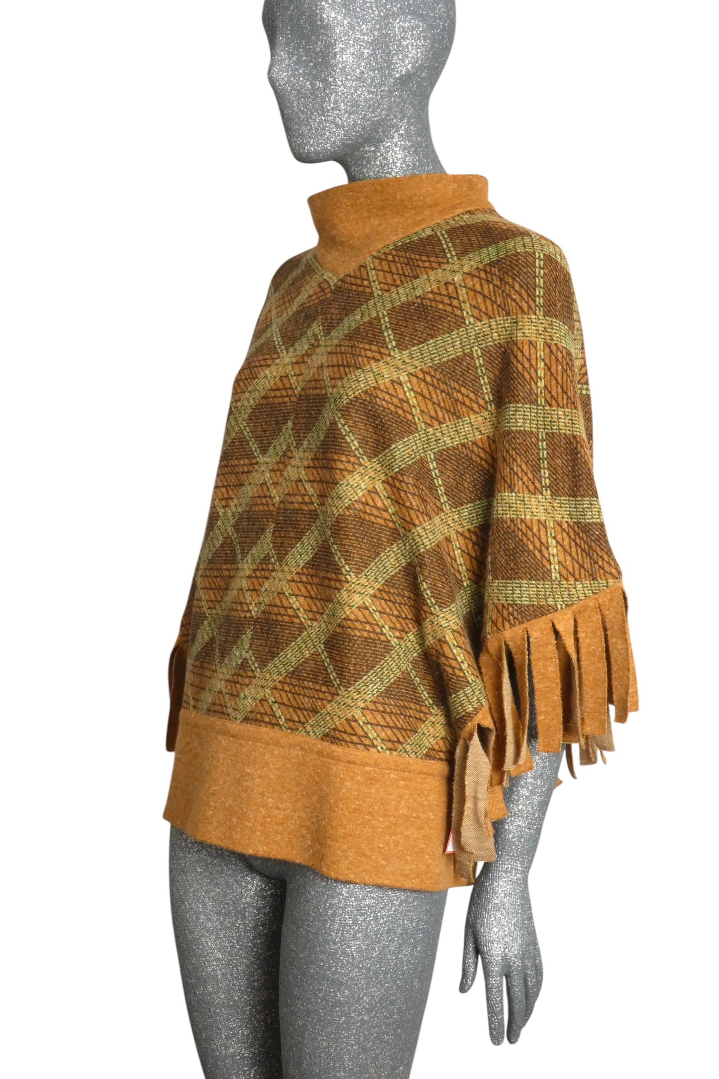 PIERRE CARDIN - 2005 Wool Knit Fringe Tunic, Size-8