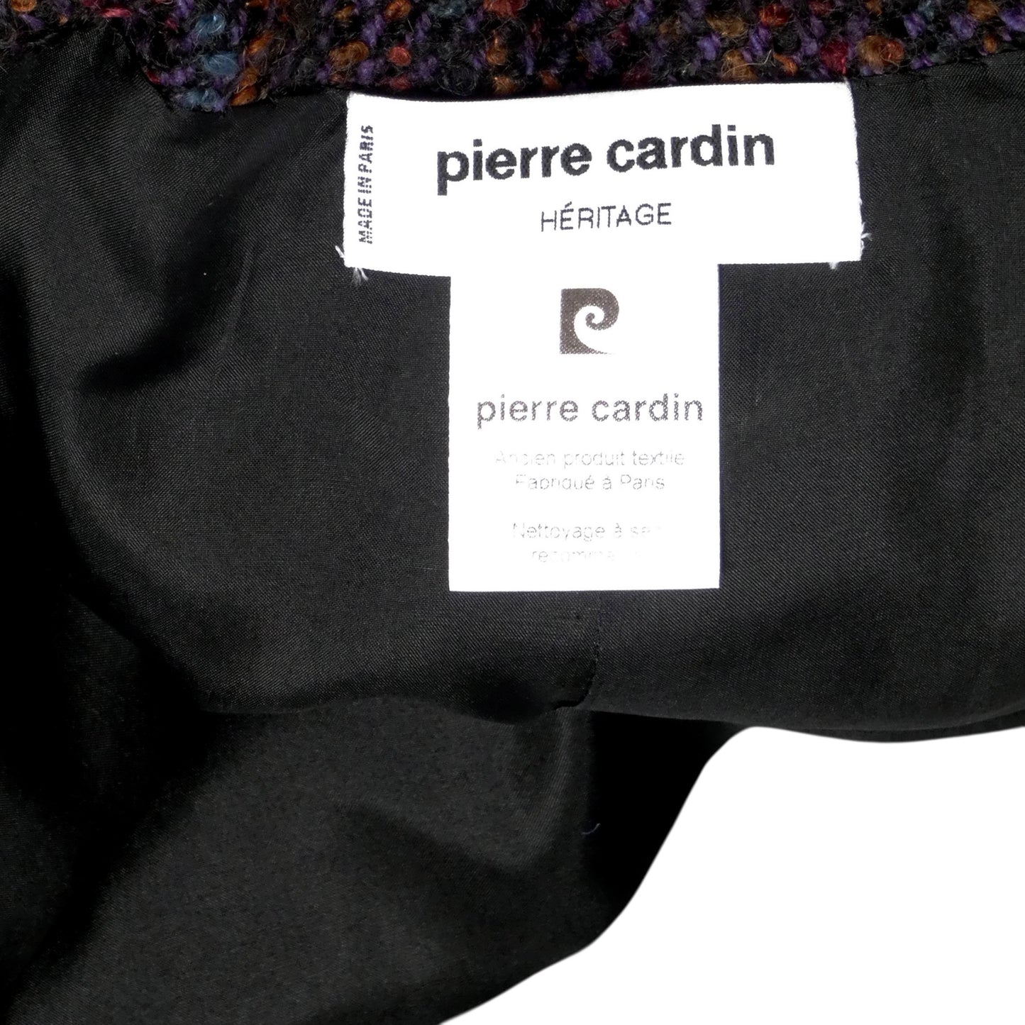 PIERRE CARDIN HAUTE COUTURE - 1980 Purple Wool Tweed Blazer, Size-6