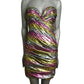 1980s Lame Cocktail Dress, Size 4