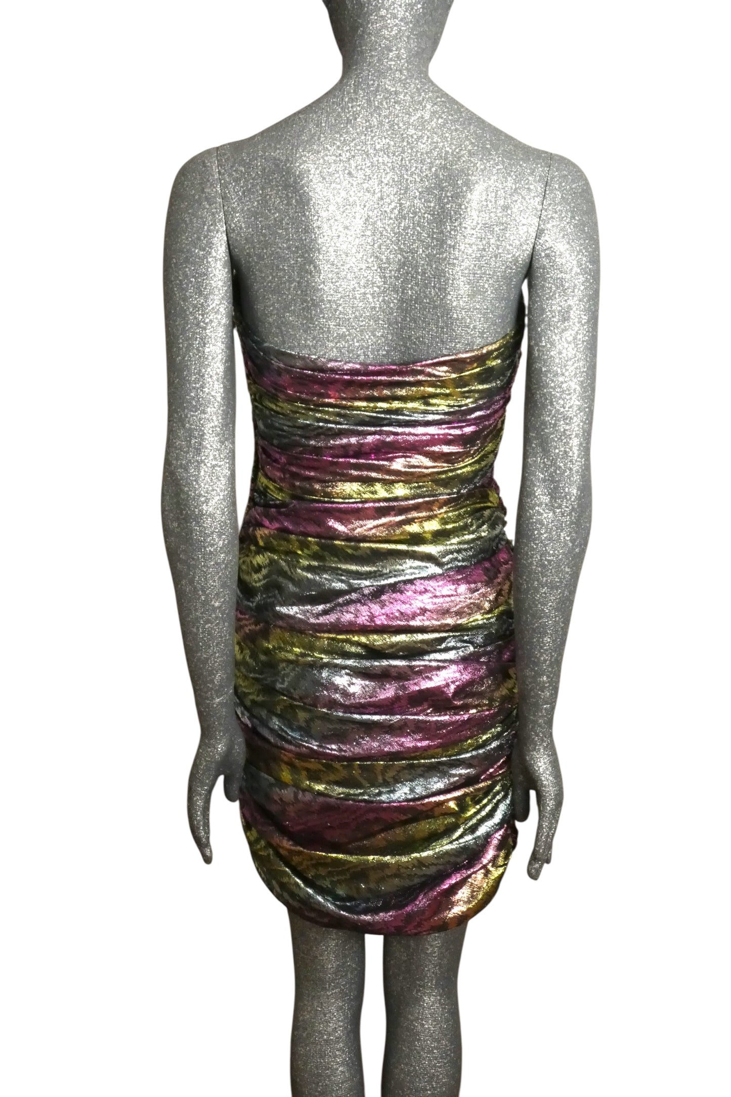 1980s Lame Cocktail Dress, Size 4