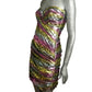 1980s Lame Cocktail Dress, Size 4