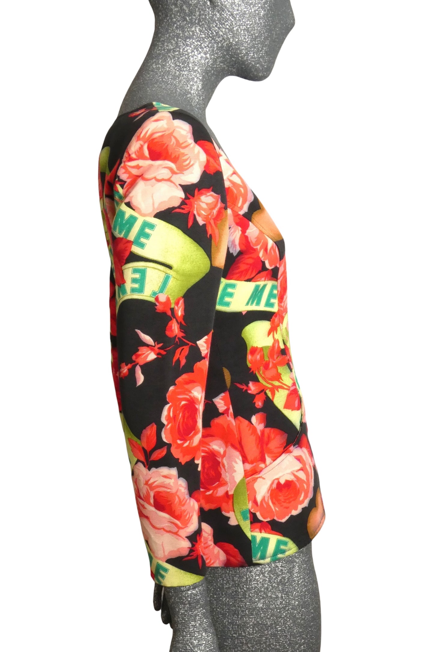 1990s Floral Faille Jacket, Size 8
