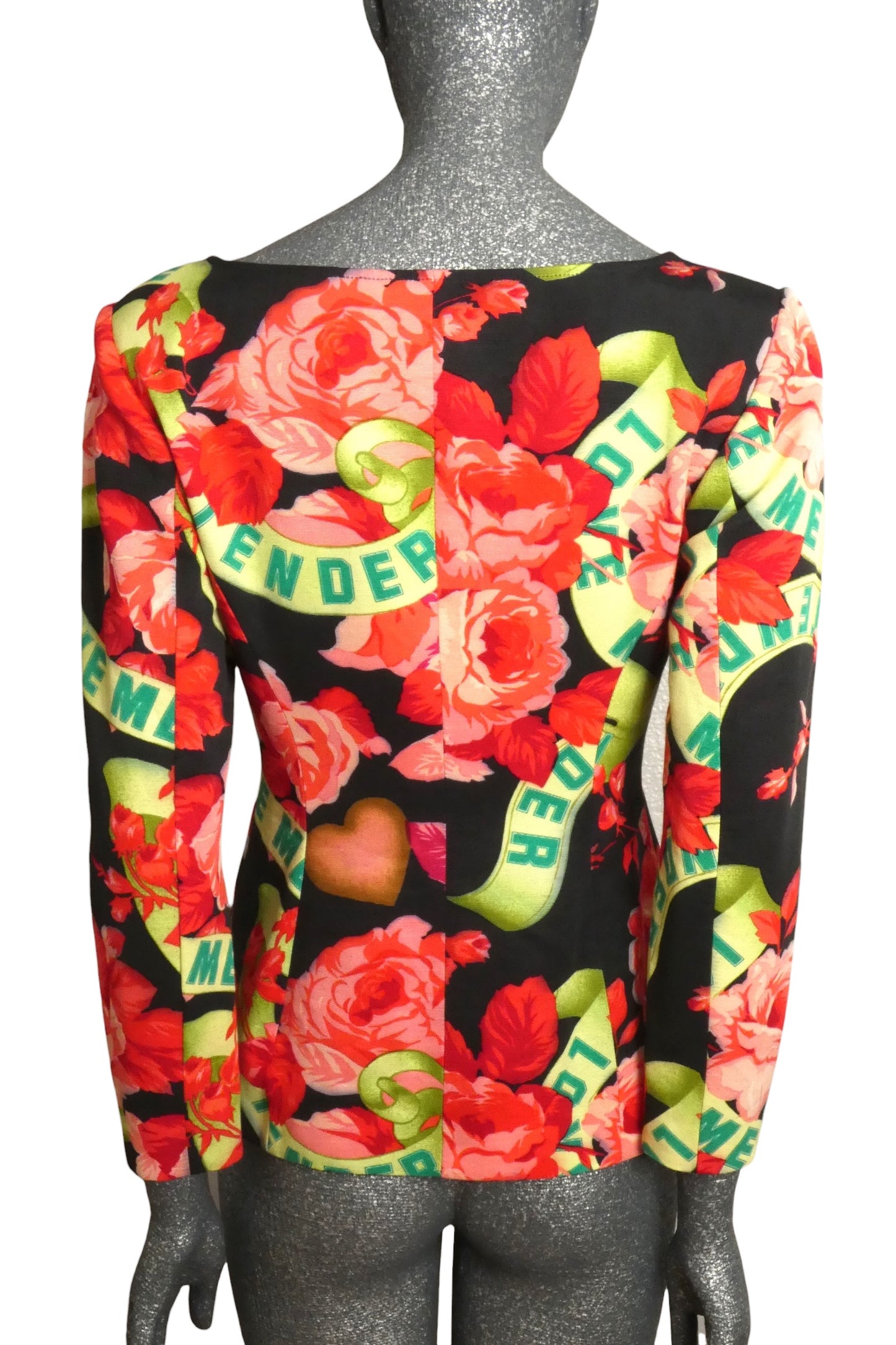 1990s Floral Faille Jacket, Size 8