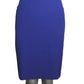 CHRISTIAN LACROIX - 1990 2pc Blue Gabardine Skirt Ensemble, Size-12