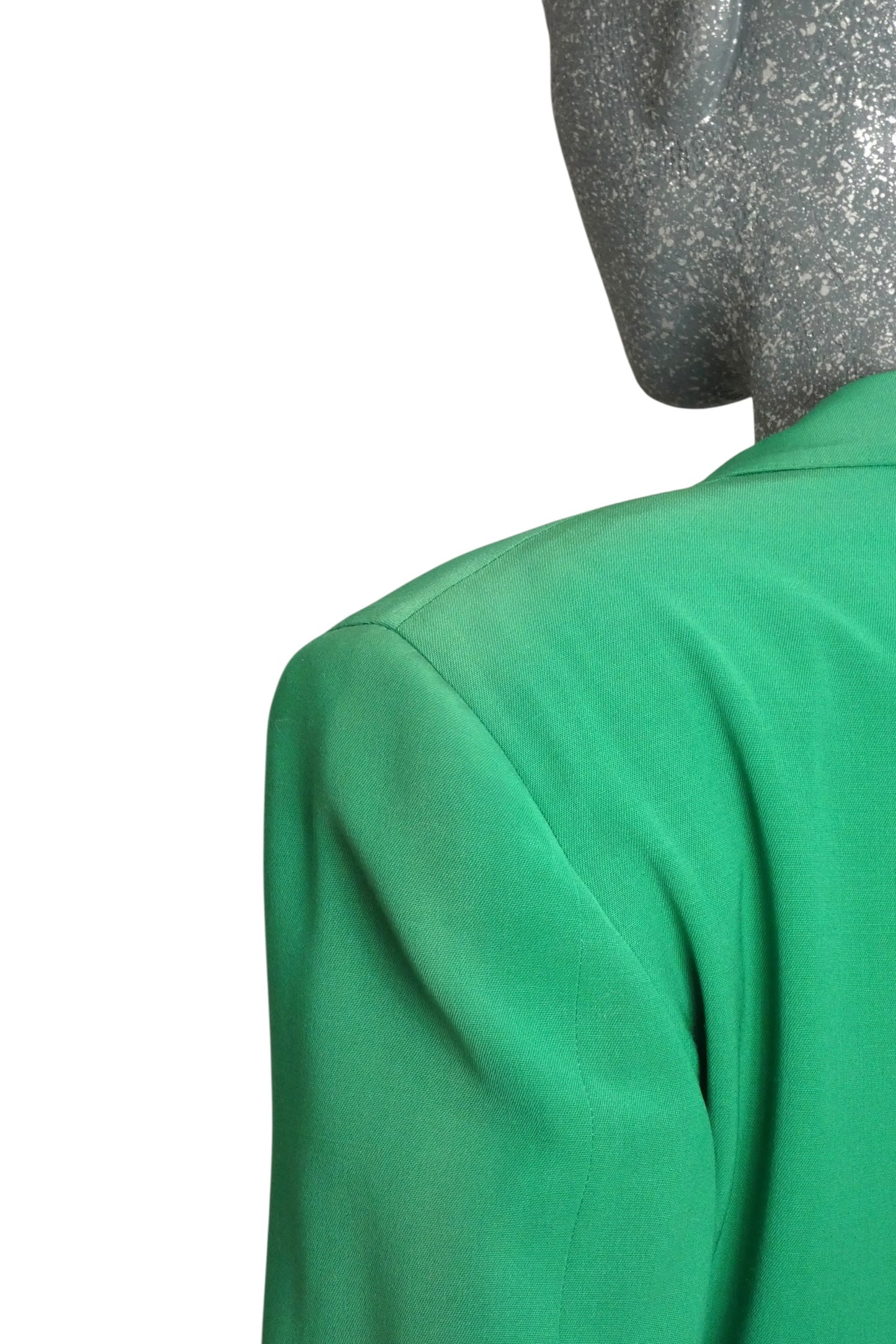 GIANNI VERSACE COUTURE - 1989 Green Wool Skirt Suit, Size-8