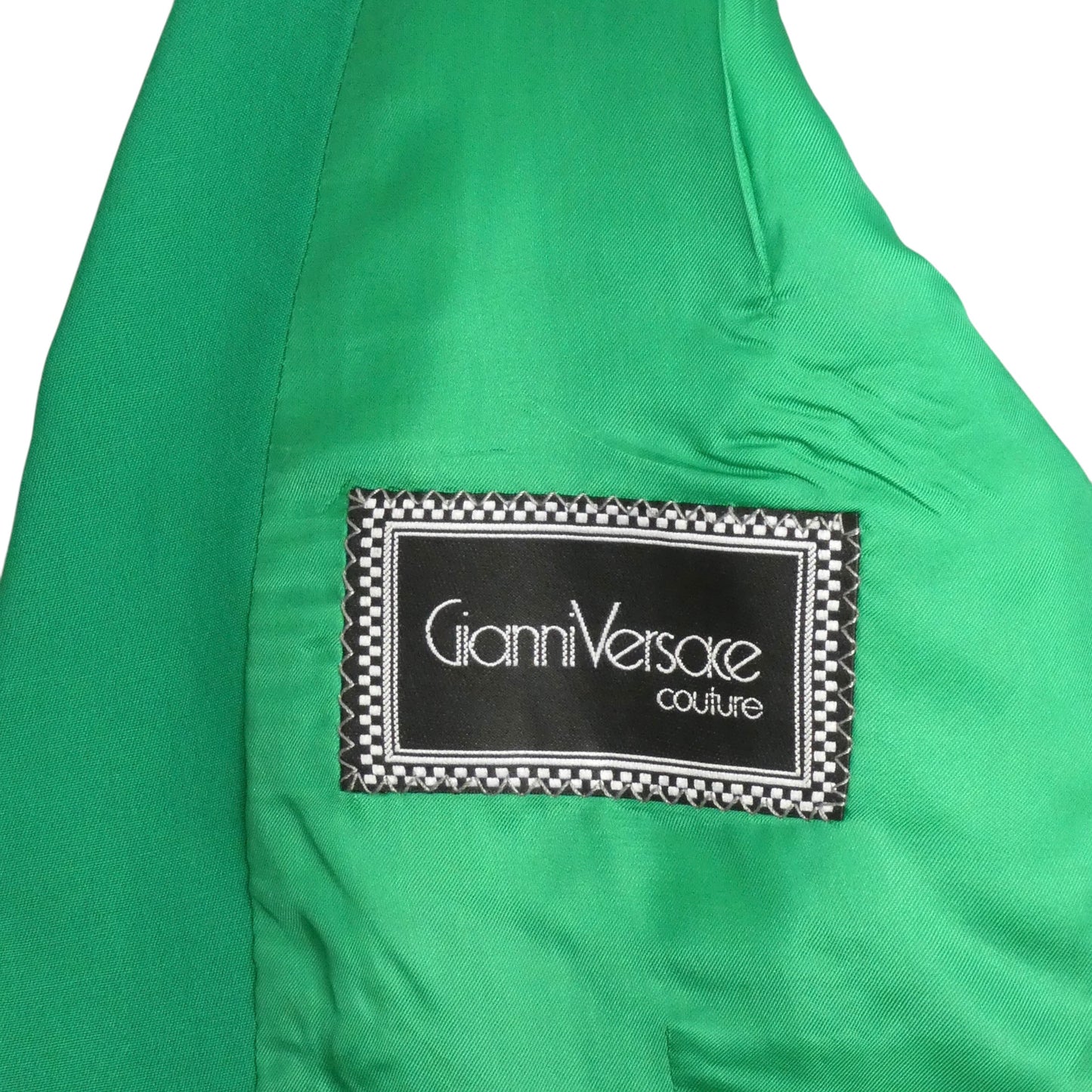 GIANNI VERSACE COUTURE - 1989 Green Wool Skirt Suit, Size-8